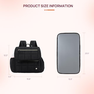 Foto 6 | Foto 6 | Mochila Para Pañales Telena Puffer Con Bolsillos Aislantes, Color Negro - Venta Internacional.