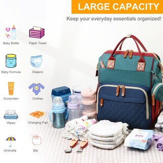 Foto 2 | Foto 2 | Bolsa De Pañales Lamroro, Impermeable, 3 En 1, Con Cambiador - Venta Internacional.
