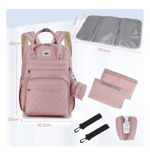 Foto 5 | Foto 5 | Pañalera Lab.G 7 Piezas Rosa