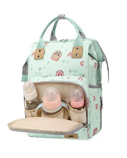 Foto 5 | Foto 5 | Mochila Pañalera Para Bebe  Verde Claro