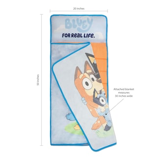 Foto 2 | Foto 2 | Alfombrilla De Siesta Para Niños Pequeños Nojo Bluey Para La Vida Real Con Almohada Y Manta - Venta Internacional.