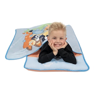 Foto 4 | Foto 4 | Alfombrilla De Siesta Para Niños Pequeños Nojo Bluey Para La Vida Real Con Almohada Y Manta - Venta Internacional.
