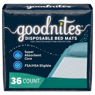 Foto 1 | Foto 1 | Almohadillas Desechables Goodnites Para Mojar La Cama, 70 X 85 Cm, 36 Unidades - Venta Internacional.