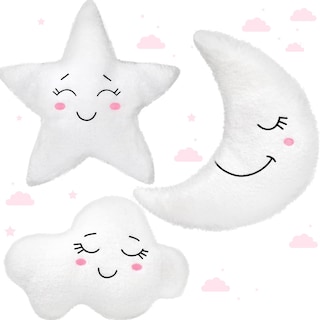 Foto 1 | Foto 1 | Cojines De Peluche Queekay Cloud Rainbow Sun Moon Star - Venta Internacional.