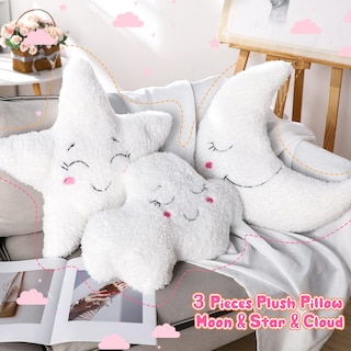 Foto 2 | Foto 2 | Cojines De Peluche Queekay Cloud Rainbow Sun Moon Star - Venta Internacional.