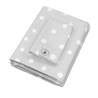 Foto 1 | Foto 1 | Juego De Sábanas Nap color Gris Para Cuna 70x130cm - 3 Piezas - 100% Algodón - Lunares