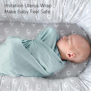 Foto 2 | Foto 2 | Manta Para Pañales Momcozy, Muselina, 120 X 120 Cm, Paquete De 4 Unidades, Rosa Y Azul - Venta Internacional.