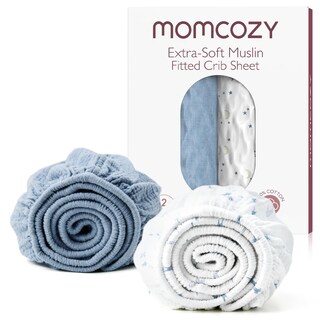 Foto 1 | Foto 1 | Sábanas para Cuna Momcozy 2 Unidades Azules - Venta Internacional