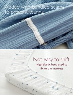 Foto 4 | Foto 4 | Sábanas para Cuna Momcozy 2 Unidades Azules - Venta Internacional