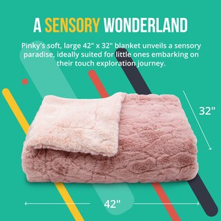 Foto 3 | Foto 3 | Manta de Peluche Plushible Pinky Dog Para Bebés - Venta Internacional