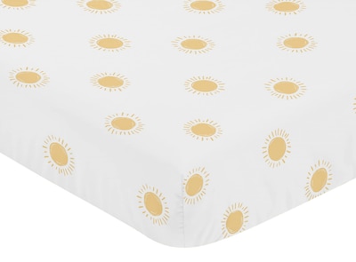 Foto 3 | Foto 3 | Sábana Para Cuna Sweet Jojo Designs Con Estampado Bohemio, Blanco/amarillo - Venta Internacional.