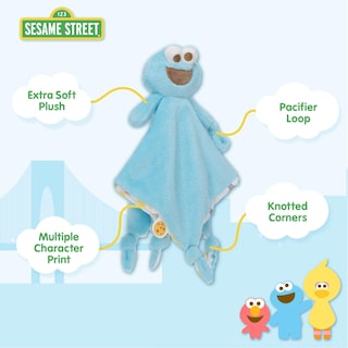 Foto 3 | Foto 3 | Blanky Kids Preferred Sesame Street Cookie Monster Para Bebés - Venta Internacional.