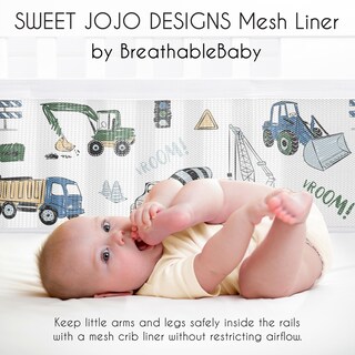 Foto 3 | Foto 3 | Forro De Malla Para Cuna Sweet Jojo Designs + Breathablebaby - Venta Internacional.