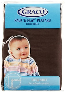 Foto 1 | Foto 1 | Sábana Playard Graco Pack 'n Play, Color Marrón Chocolate, 27 X 39 Cm - Venta Internacional.