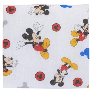 Foto 2 | Foto 2 | Juego De Sábanas Disney Mickey Mouse De 2 Piezas Para Niños Pequeños, Azul, Rojo Y Amarillo - Venta Internacional.