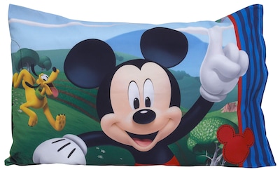 Foto 3 | Foto 3 | Juego De Sábanas Disney Mickey Mouse De 2 Piezas Para Niños Pequeños, Azul, Rojo Y Amarillo - Venta Internacional.