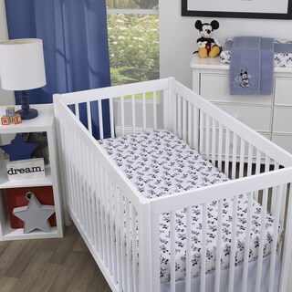 Foto 4 | Foto 4 | Sábana Para Cuna Disney Mickey Mouse Timeless Mickey En Blanco Y Negro - Venta Internacional.