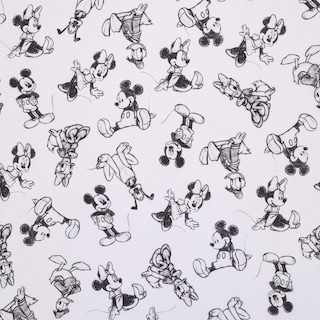 Foto 5 | Foto 5 | Sábana Para Cuna Disney Mickey Mouse, Color Carbón, Negro Y Blanco, Poliéster - Venta Internacional.