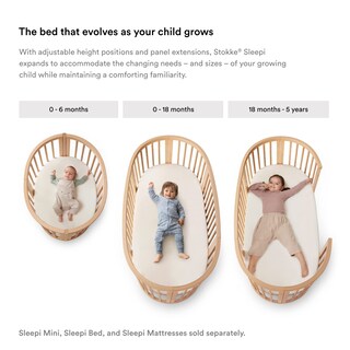 Foto 4 | Foto 4 | Sábana Bajera Ajustable Stokke Sleepi Pehr Stripes Away Pebbles De Algodón - Venta Internacional.