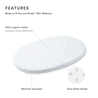 Foto 2 | Foto 2 | Sábana Bajera Ajustable Stokke Sleepi Mini de Pehr Algodón Orgánico - Venta Internacional