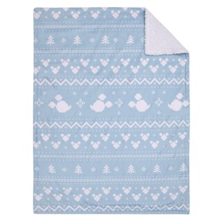 Foto 2 | Foto 2 | Manta para Bebé Disney Mickey Mouse Navidad Sherpa 30 x 40 Pulgadas - Venta Internacional