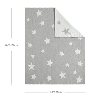 Foto 4 | Foto 4 | Manta Para Bebé Crevent, Acogedora, Suave Y Cálida, Felpilla, 30 X 40 Cm, Gris Con Forma De Estrella - Venta Internacional.