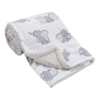 Foto 1 | Foto 1 | Manta Para Bebé Disney Dumbo Supersuave Blanco/gris, 76 X 102 Cm - Venta Internacional.