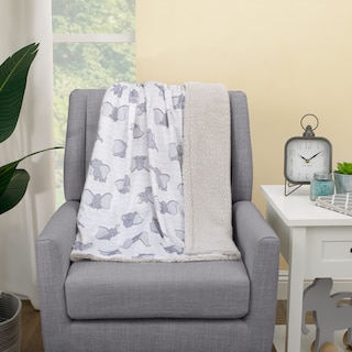 Foto 4 | Foto 4 | Manta Para Bebé Disney Dumbo Supersuave Blanco/gris, 76 X 102 Cm - Venta Internacional.