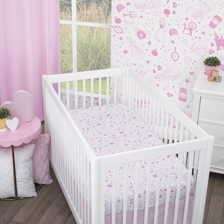 Foto 4 | Foto 4 | Sábana Para Cuna Nojo Disney Princess Dare To Dream Rosa Y Blanco - Venta Internacional.