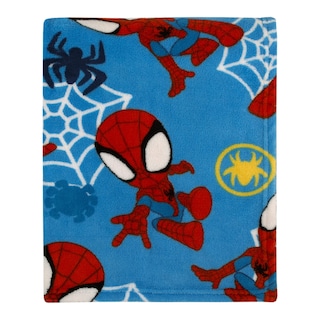 Foto 1 | Foto 1 | Manta Disney Marvel Spidey Team Supersuave Para Niños Pequeños, Azul, 40 X 50 Cm - Venta Internacional.