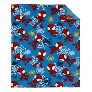 Foto 2 | Foto 2 | Manta Disney Marvel Spidey Team Supersuave Para Niños Pequeños, Azul, 40 X 50 Cm - Venta Internacional.