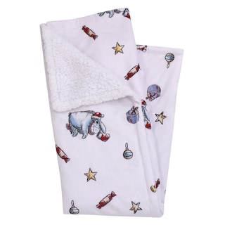 Foto 1 | Foto 1 | Manta Para Bebé Disney Con Winnie The Pooh Y Eeyore Christmas - Venta Internacional.