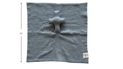 Foto 2 | Foto 2 | Manta De Seguridad Cross Lovey Blessing Christian Baby Blue - Venta Internacional.