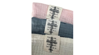 Foto 5 | Foto 5 | Manta De Seguridad Cross Lovey Blessing Christian Baby Blue - Venta Internacional.