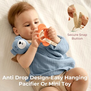 Foto 4 | Foto 4 | Manta De Seguridad Momcozy Bear Loveys Para Bebés De Algodón - Venta Internacional.