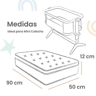 Foto 5 | Foto 5 | Set 2 Sábanas De Cajón Nap Baby Para Mini Colecho 50x90cm - Lunares