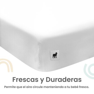 Foto 4 | Foto 4 | Set 2 Sábanas De Cajón Nap Baby Para Cuna 70x130cm - Blanco