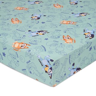 Foto 3 | Foto 3 | Juego De Sábanas Bluey Para Cama O Cuna Para Niños Pequeños, Color Verde - Venta Internacional.