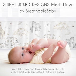 Foto 3 | Foto 3 | Forro De Malla Para Cuna Sweet Jojo Designs + Breathablebaby Jungle - Venta Internacional.