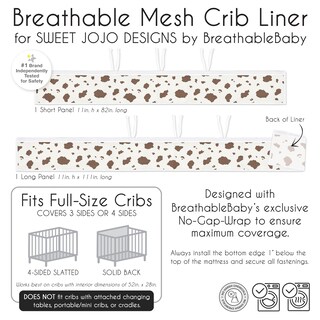 Foto 6 | Foto 6 | Forro De Malla Para Cuna Sweet Jojo Designs + Breathablebaby Brown - Venta Internacional.