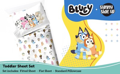 Foto 2 | Foto 2 | Juego De Sábanas Sunny Side Up Bluey & Friends Para Niños Pequeños, 3 Piezas - Venta Internacional.
