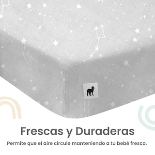 Foto 4 | Foto 4 | Juego De Blancos Para Colecho/corral 74x110 Cm Nap Baby Para Bebé (4 Piezas) - Constelaciones