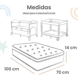 Foto 5 | Foto 5 | Juego De Blancos Para Colecho 70x100 Cm Nap Baby Para Bebé (4 Piezas) - Arcoiris Love