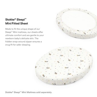 Foto 3 | Foto 3 | Sábana Bajera Ajustable Stokke Sleepi Mini V3 Mickey Celebration De Algodón - Venta Internacional.