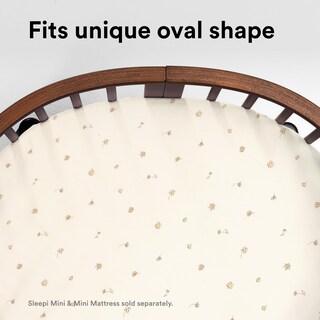 Foto 3 | Foto 3 | Sábana Bajera Ajustable Stokke Sleepi Mini V3 Flower Ecru  100% Algodón - Venta Internacional.