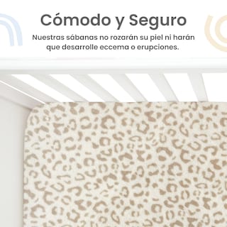 Foto 3 | Foto 3 | Sábana De Cajón Para Cuna 70x130cm Nap Baby - Manchitas