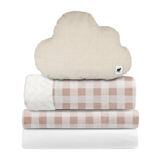 Foto 1 | Foto 1 | Juego De Blancos Para Colecho 70x100 Cm Nap Baby Para Bebé (4 Piezas) - Gingham Beige