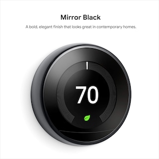 Foto 2 | Foto 2 | Termostato Inteligente Nest Learning De Tercera Generación Con Alexa, Negro Espejo - Venta Internacional.
