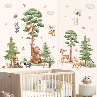 Foto 3 | Foto 3 | Adhesivos De Pared Wondever Large Woodland Animal Tree Forest - Venta Internacional.