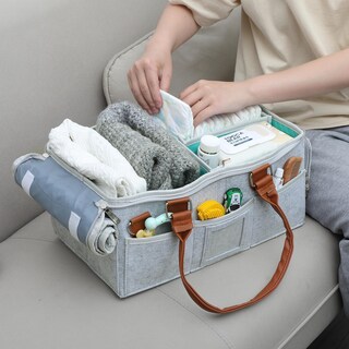 Foto 6 | Foto 6 | Organizador De Pañales Mr. Pen Baby Con Tapa De Fieltro Gris - Venta Internacional.